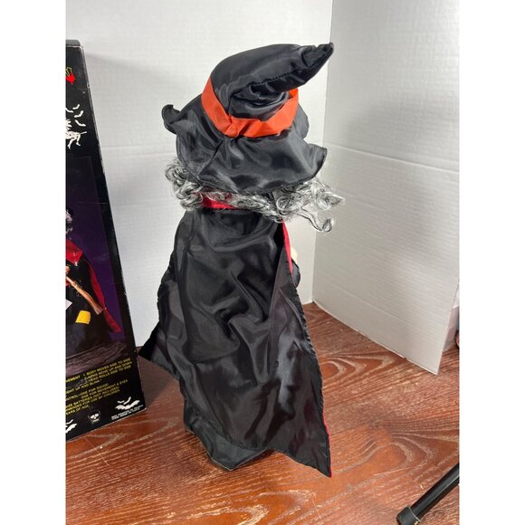 Vintage Rock And Roll Animated Halloween Witch Decoration With Sound Effects & M - Picture 4 of 5